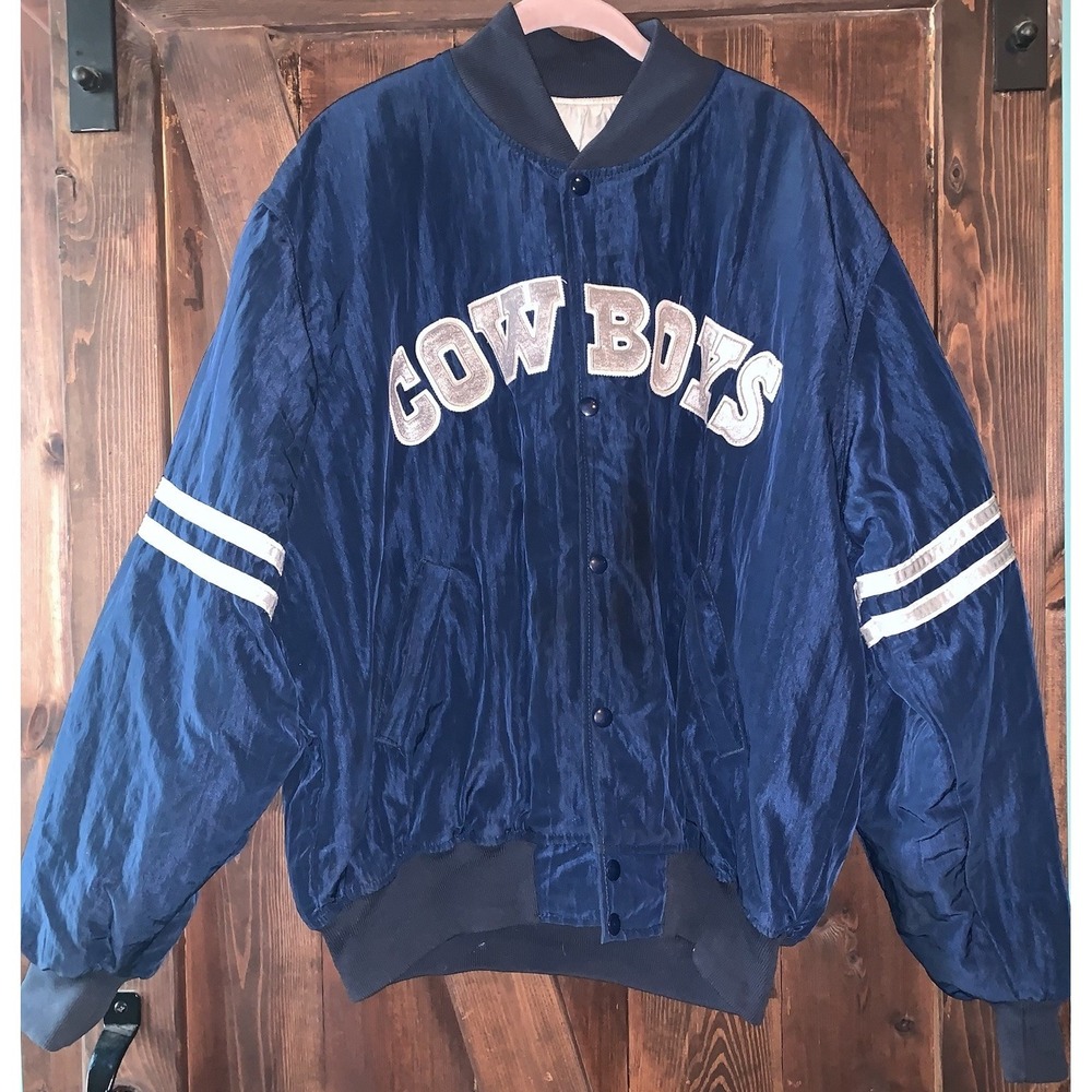 Dallas Cowboys Vintage 90s Team NFL Starter‎ Jacket Size XL New Haven CT EUC